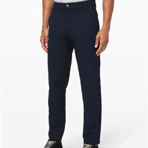 Lululemon Commission Pant Classic Warpstreme Waist 33" Inseam 32" True Navy